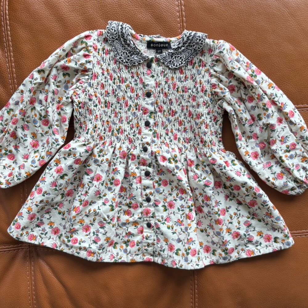 Bonjour Diary Tunique Blouse / Dress 2Y - Picture 3 of 6